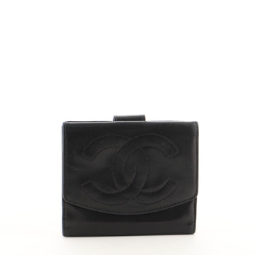 Chanel Vintage Timeless Bifold Wallet Lambskin Compact
