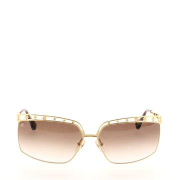 Louis Vuitton Dorothy Square Sunglasses Metal with Acetate