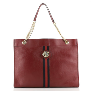 Gucci Rajah Chain Tote Leather Large