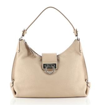 Salvatore Ferragamo Fanisa Hobo Leather Medium