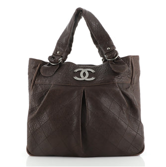 Chanel Le Marais Tote Quilted Distressed Leather