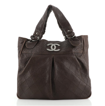 Chanel Le Marais Tote Quilted Distressed Leather