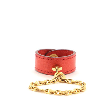 Hermes Glove Holder Bag Charm Ostrich and Metal 