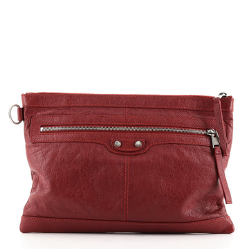 Balenciaga Classic City Clip Pouch Leather Medium