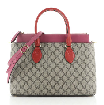Gucci Linea A Convertible Tote GG Coated Canvas Small