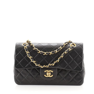 Chanel Vintage Classic Double Flap Bag Quilted Lambskin Small
