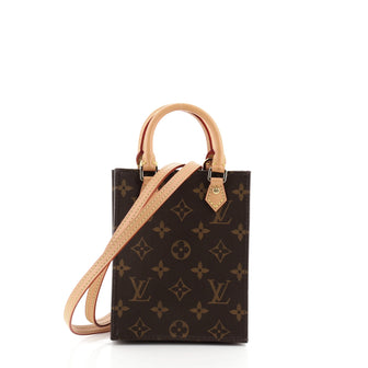 Louis Vuitton Petit Sac Plat Bag Monogram Canvas