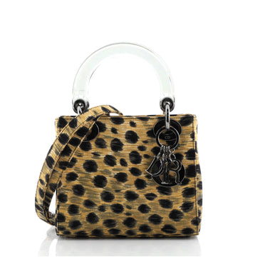 Christian Dior Vintage Lady Dior Bag Printed Canvas Mini