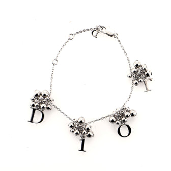 Christian Dior Logo Charm with Ball Bracelet Metal