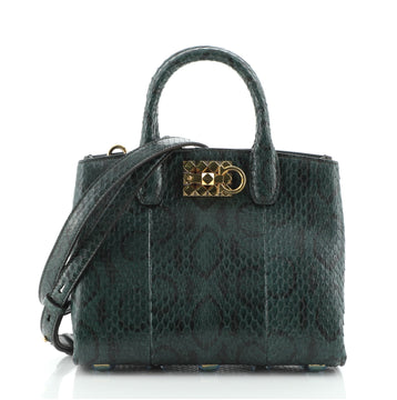 Salvatore Ferragamo Studio Satchel Python Mini