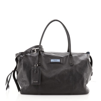 Prada Etiquette Overnight Duffle Glace Calf	 Large