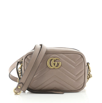 Gucci GG Marmont Shoulder Bag Matelasse Leather Mini