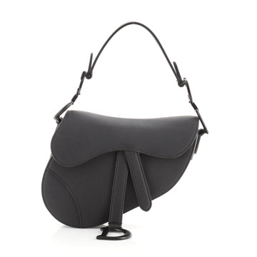 Christian Dior Ultra Matte Saddle Handbag Leather Medium