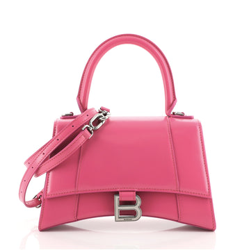 Balenciaga Hourglass Top Handle Bag Leather Small