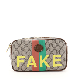 Gucci Fake/Not Zip Belt Bag Printed GG Coated Canvas