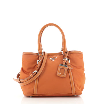 Prada Convertible Belted Hobo Tessuto with Leather Medium