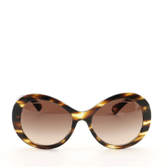 Chanel CC Oversized Sunglasses Tortoise Acetate with Metal
