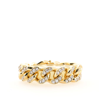 Bottega Veneta Pave Chain Bracelet Crystal Embellished Metal