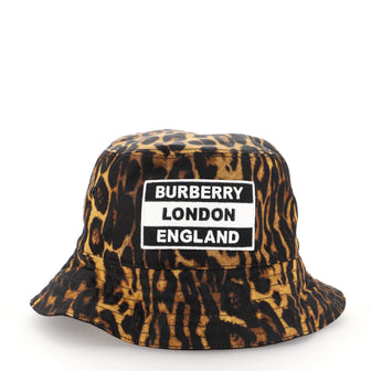 Burberry Logo Reversible Bucket Hat Printed Nylon