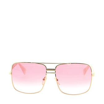 Celine Square Aviator Sunglasses Metal
