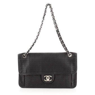 Chanel Up In The Air Flap Bag Perforated Leather Medium