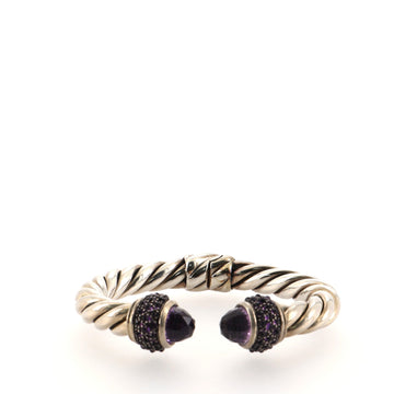 David Yurman Osetra Bracelet Sterling Silver with Amethyst