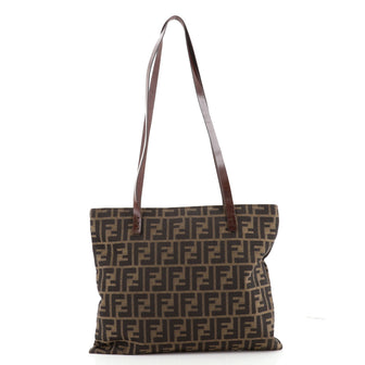 Fendi Vintage Flat Tote Zucca Canvas Medium
