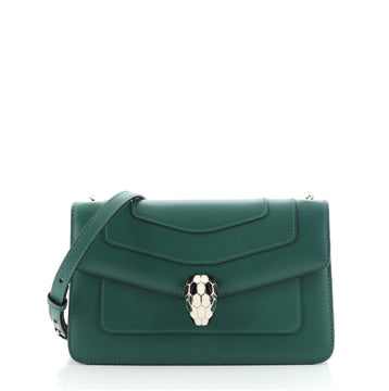 Bvlgari Serpenti Forever Square Shoulder Bag Leather Small