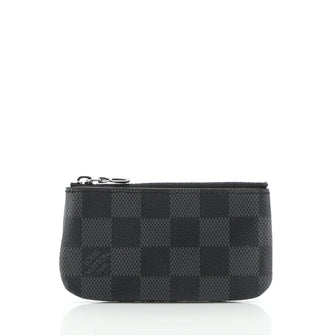 Louis Vuitton Key Pouch Damier Graphite Black 700064