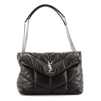 Saint Laurent LouLou Puffer Shoulder Bag Quilted Leather Small