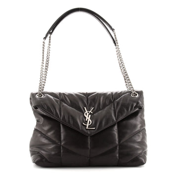 Saint Laurent LouLou Puffer Shoulder Bag Quilted Leather Small