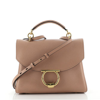 Salvatore Ferragamo Margot Satchel Leather Small