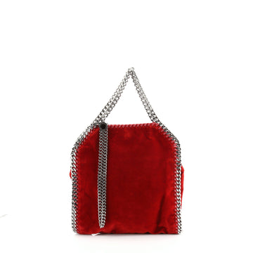 Stella McCartney Falabella Fold Over Crossbody Bag Velvet Mini Velvet Mini