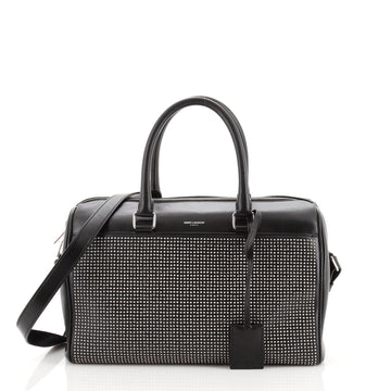 Saint Laurent Classic Duffle Bag Studded Leather 6
