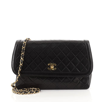 Chanel Vintage Flap Bag Quilted Lambskin Medium