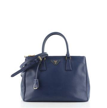 Prada Double Zip Lux Tote Saffiano Leather Medium