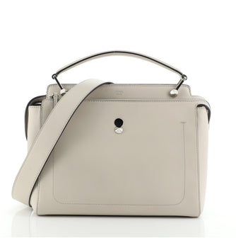 Fendi DotCom Convertible Satchel Leather Medium