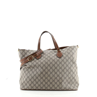 Gucci Convertible Soft Tote GG Coated Canvas Medium