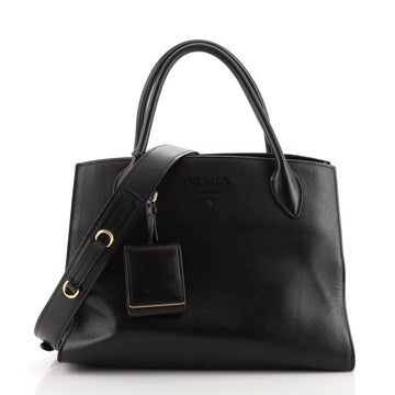 Prada Monochrome Tote Saffiano with City Calf Medium