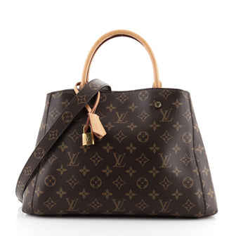 Louis Vuitton Montaigne Handbag Monogram Canvas MM