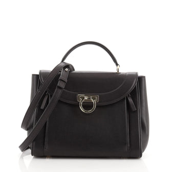 Salvatore Ferragamo Sofia Rainbow Saddle Bag Leather Small
