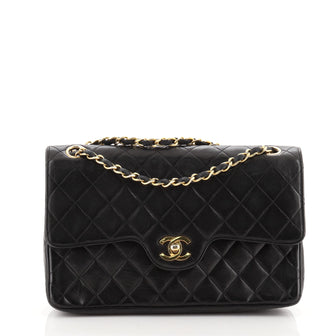 Chanel Vintage CC Chain Flap Bag Quilted Lambskin Medium