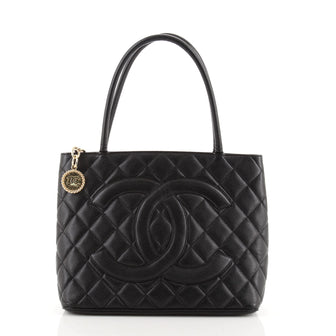 Chanel Medallion Tote Quilted Caviar