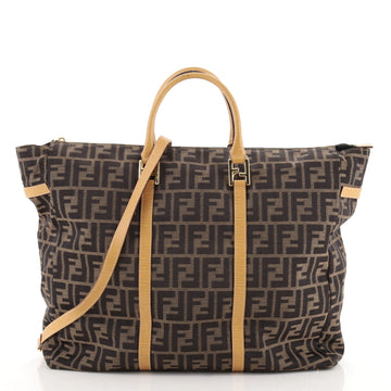 Fendi Vintage Zip Travel Tote Zucca Canvas Large