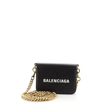 Balenciaga Cash Wallet on Chain Leather Mini