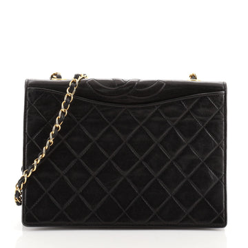 Chanel Vintage CC Full Flap Bag Quilted Lambskin Medium