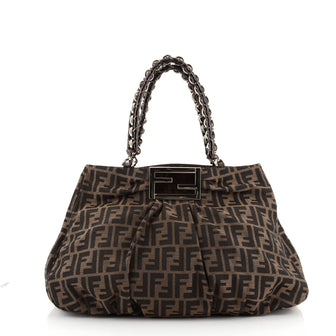 Fendi Mia Tote Zucca Canvas Large