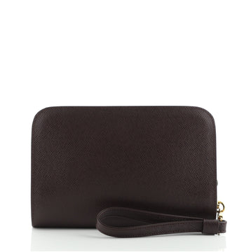 Louis Vuitton Pochette Baikal Clutch Taiga Leather