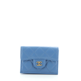 Chanel Classic Trifold Flap Wallet Quilted Lambskin Small