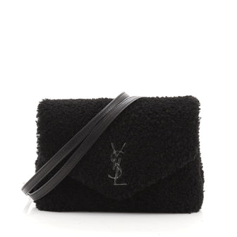 Saint Laurent LouLou Shoulder Bag Shearling Toy